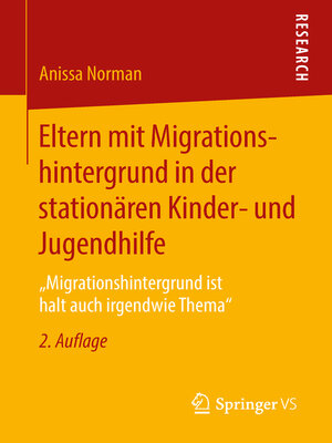 cover image of Eltern mit Migrationshintergrund in der stationären Kinder- und Jugendhilfe